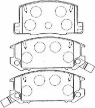Комплект тормозных колодок, дисковый тормоз AISIN купить